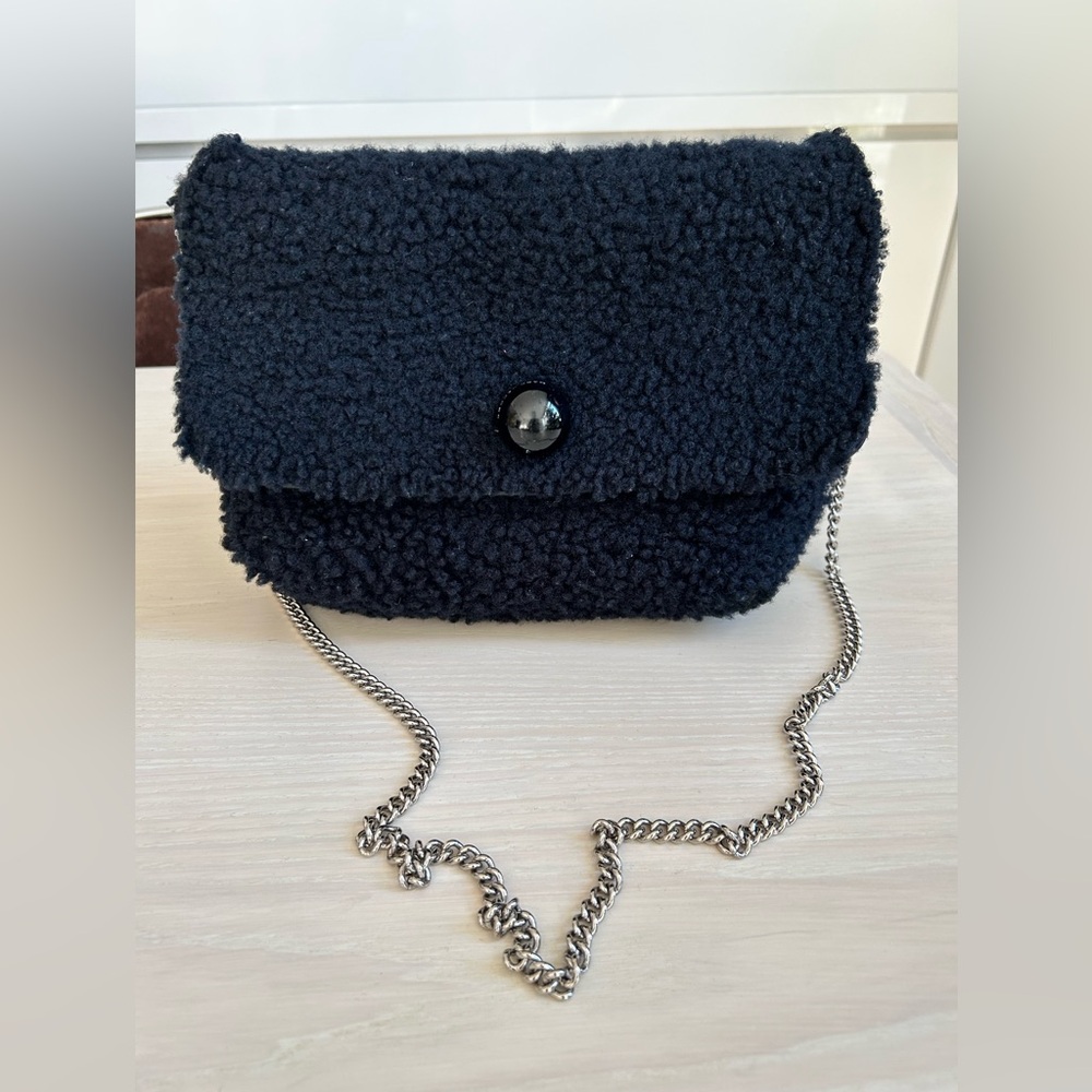 Black Shearling crossbody Marc Jacobs bag